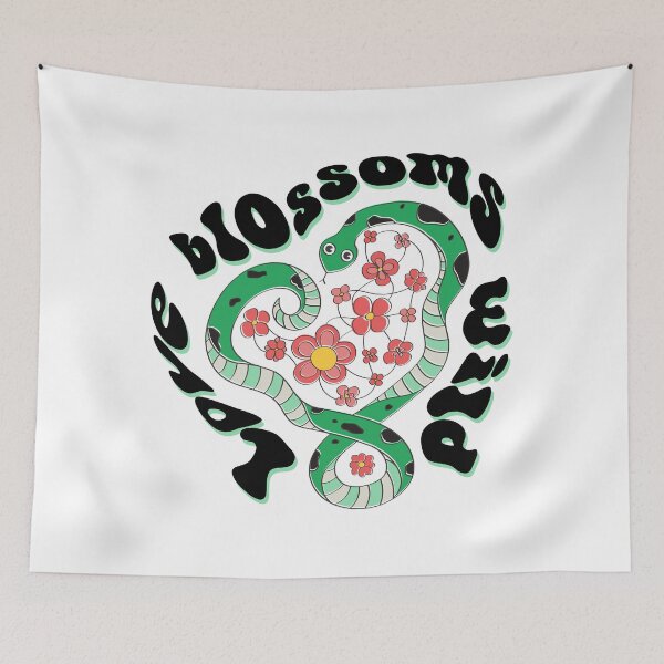 Item preview, Floral Snake: love blossoms wild designed and sold by CuteAndCoolSt.