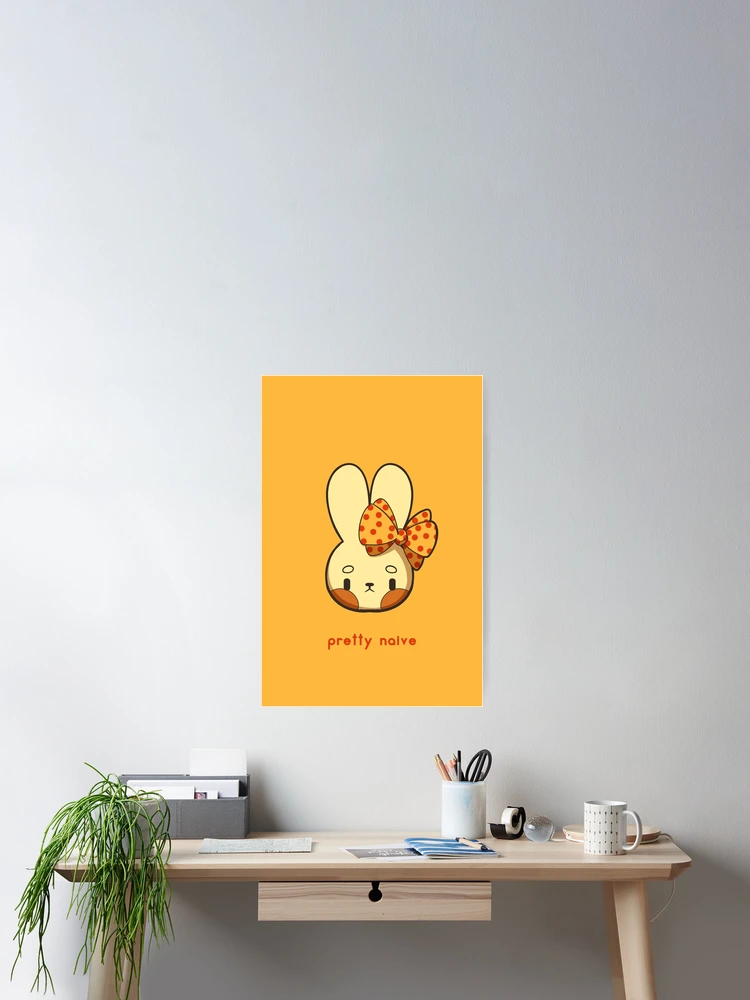 Thumbnail 2 of 3, Poster, Pretty Naive Ribbon Rabbit designed and sold by nicolob.