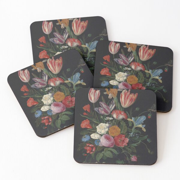 Item preview, Dark Moody Flowers Vintage Art designed and sold by vintagevivian.