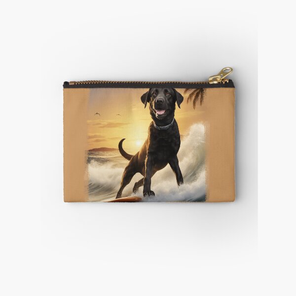 Item preview, Black Labrador Surfs Across The Ocean designed and sold by SAS-Designer.