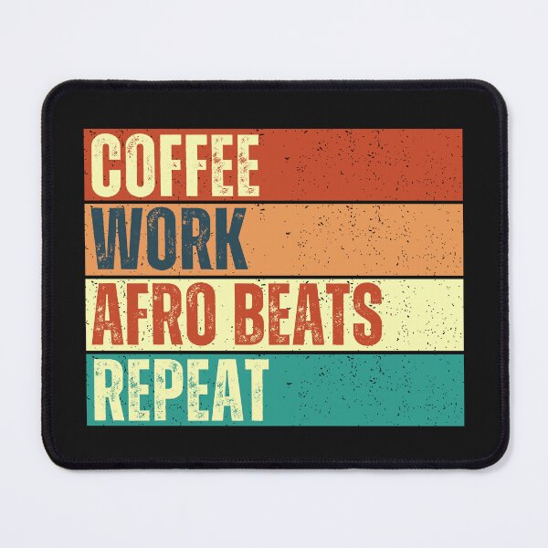 Item preview, Funny Retro Coffee and Afro Beats, Afro Beats Lovers designed and sold by MELOYADINA.