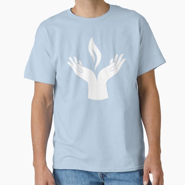 Item preview, Copy of Hands Flaming Chalice (white, solid) designed and sold by mimsythe1st.