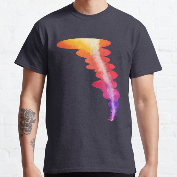 Colorful Rainbow Sunset Tornado Classic T-Shirt