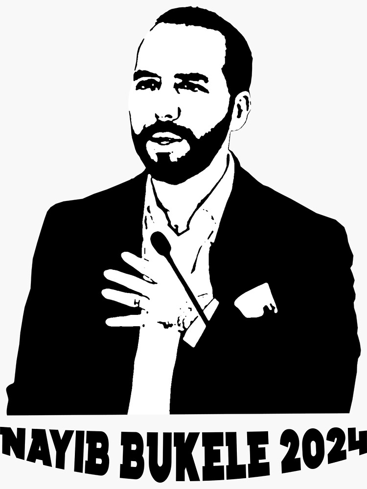 "Nayib Bukele Elecciones 2024 El Salvador presidente " Sticker for Sale