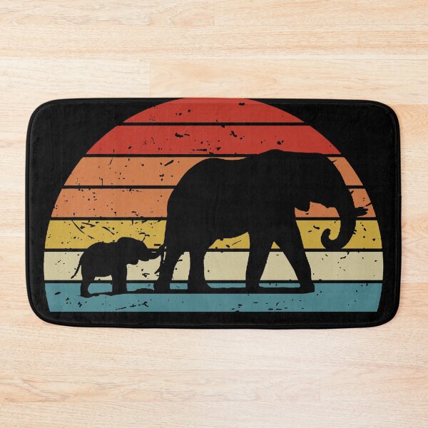 Item preview, Elephant Afica Safari Vintage Sunset Wildlife designed and sold by Yellowriversss.