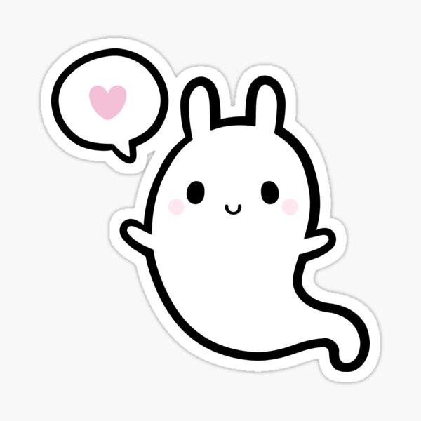 Item preview, Cutie Bunny Ghost | Nikury designed and sold by nikury.