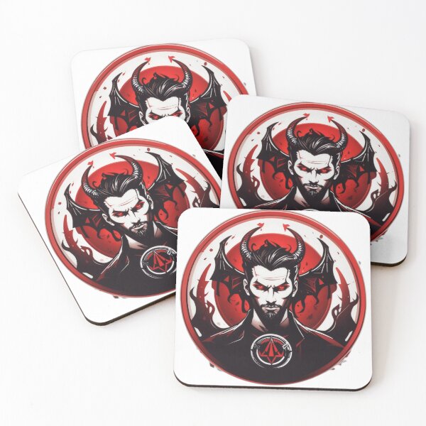 Item preview, The good devil Art in circle designed and sold by DreamLoreArt.