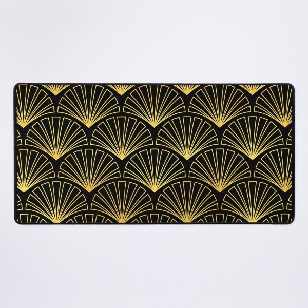 Item preview, Romantic Gold-Colored And Black Art Deco Pattern designed and sold by DEC02.