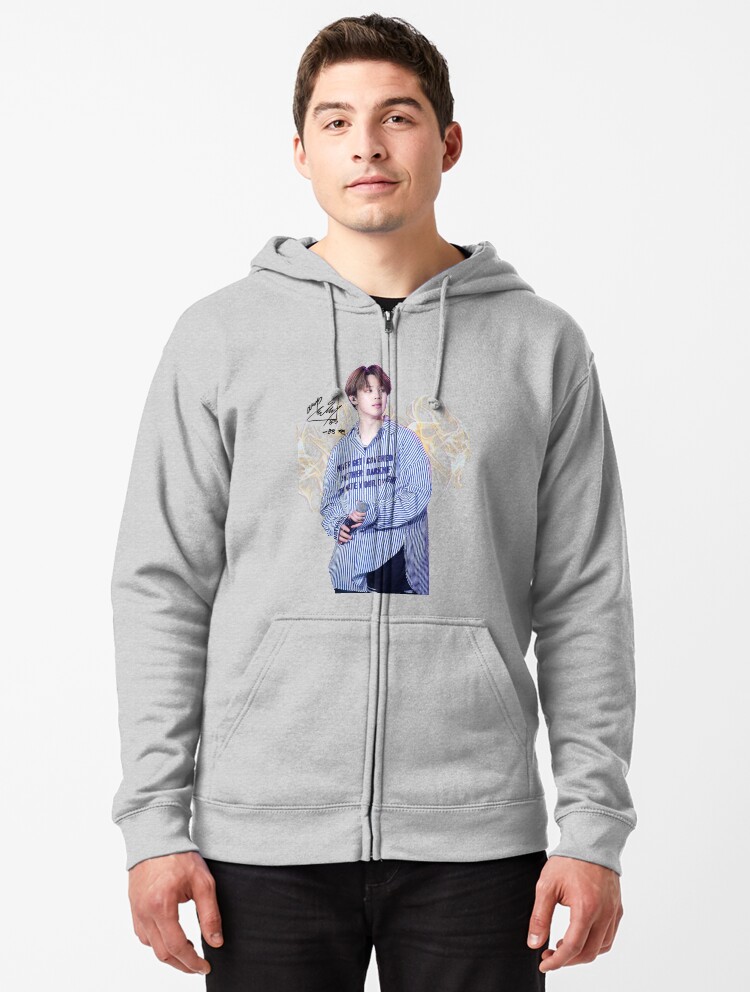 jimin grey hoodie