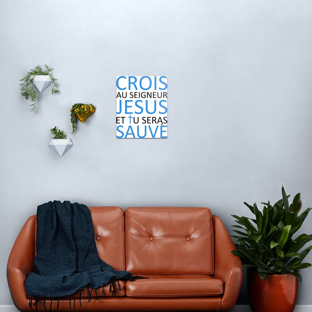 Believe Jesus Saves - Acts 16:31 Metal Print