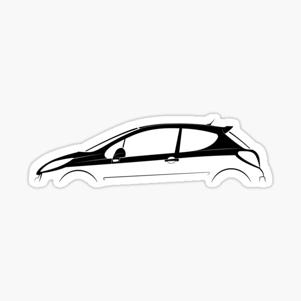 Muchkey Auto Einstiegsleisten Aufkleber für Peugeot 207 Carbon