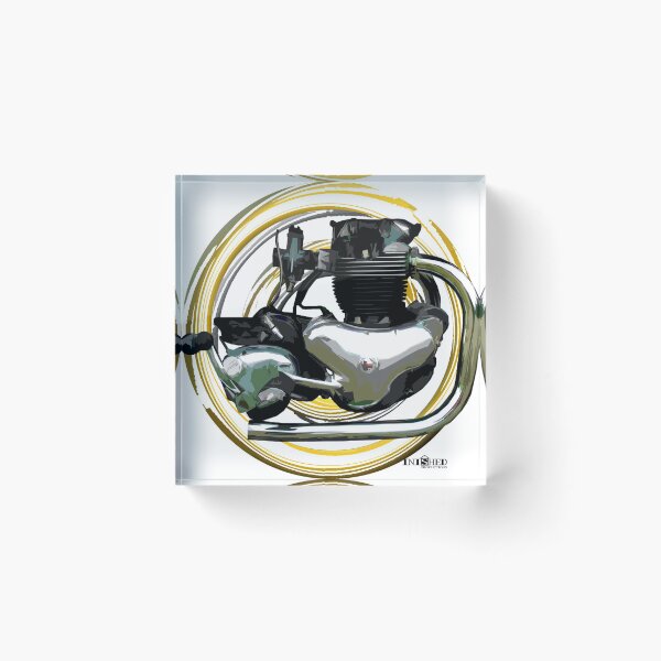 Item preview, Norton Dominator Atlas P11 Motorcycle Engine Inspired Art, Inished Productions designed and sold by Inished Productions.