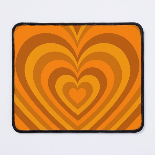 Item preview, Orange Retro Hypnotic Hearts designed and sold by 247vibes.