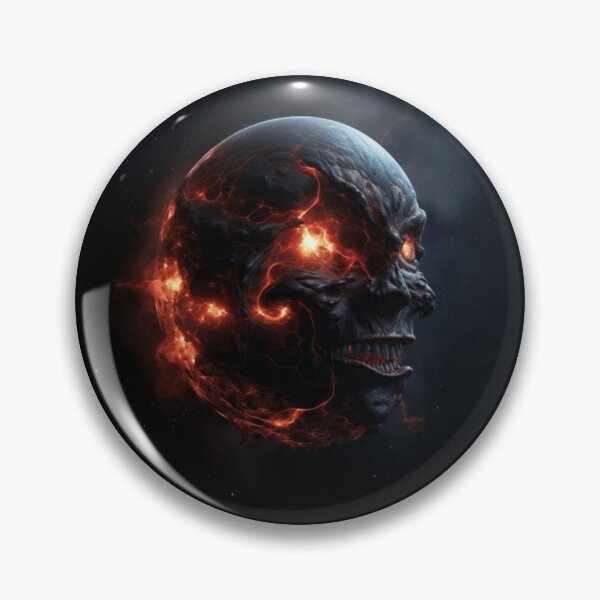 Item preview, flaming skull floating across the universe designed and sold by DanieWoods.