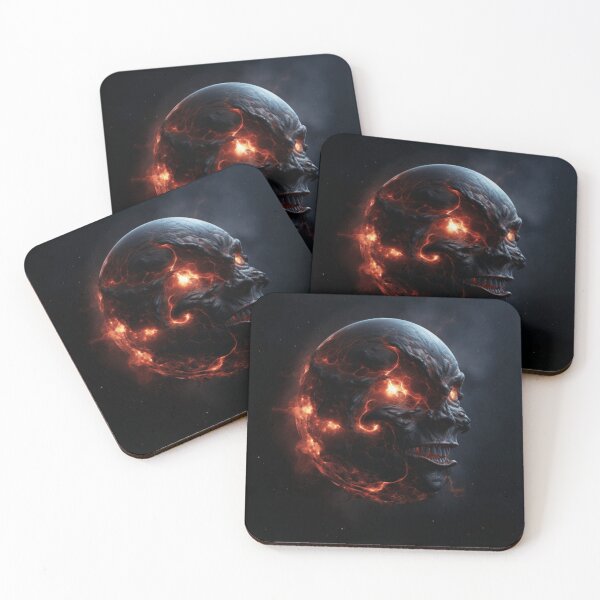 Item preview, flaming skull floating across the universe designed and sold by DanieWoods.