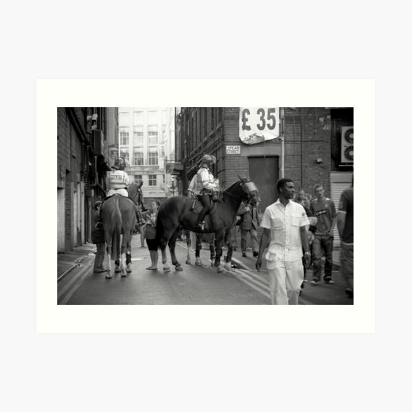 Manchester UEFA 2008 riots Art Print