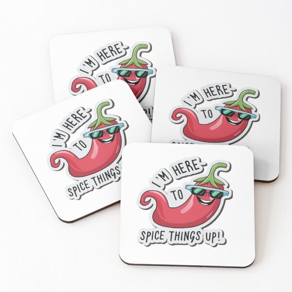 Item preview, "I'm Here To Spice Things Up" FUNNY HOT CHILI PEPPER CUTE ADORABLE designed and sold by KENYA  HOGAN.