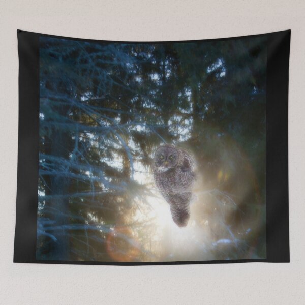 Item preview,  Great Grey Owl At Sunset designed and sold by Amy Louhela.