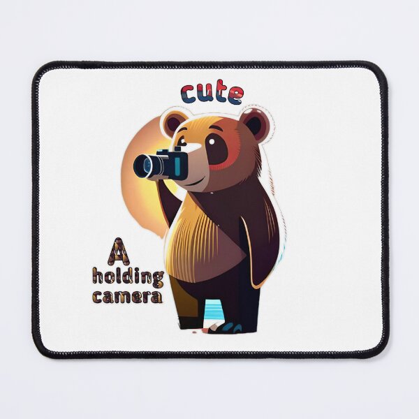 Item preview, Cute bear a holding camera  designed and sold by sosmod1.