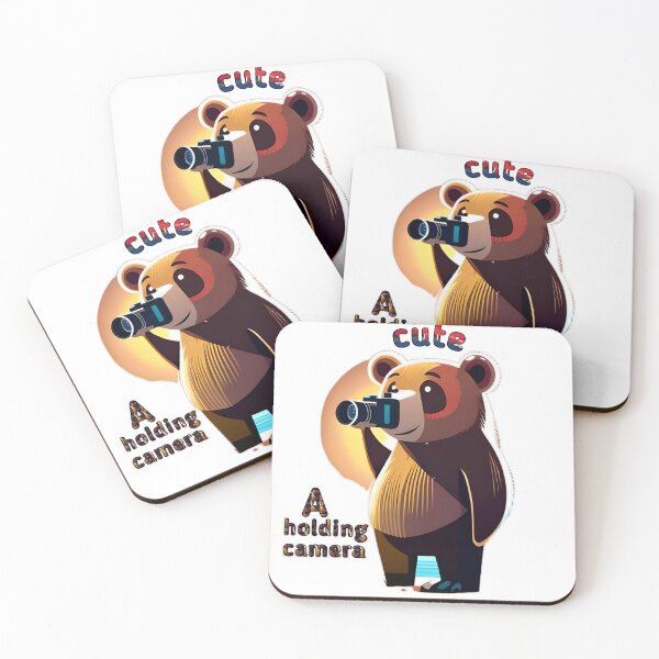 Item preview, Cute bear a holding camera  designed and sold by sosmod1.