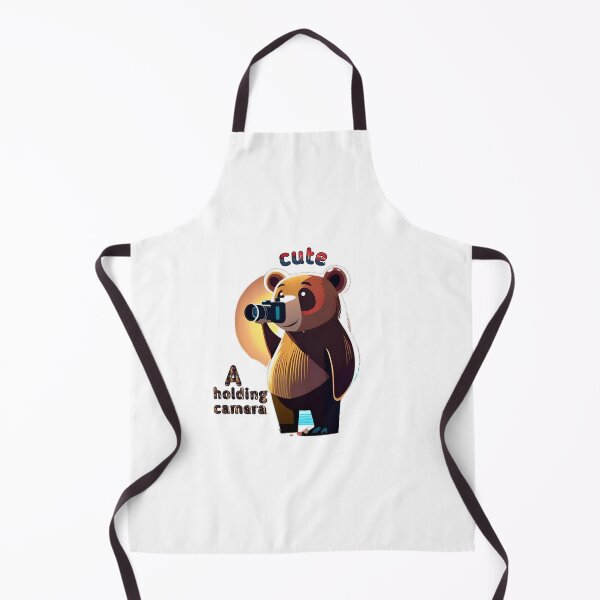Item preview, Cute bear a holding camera designed and sold by sosmod1.