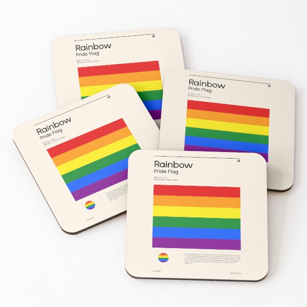 Item preview, Rainbow Pride Flag (Pride flag poster) designed and sold by RabbitK.