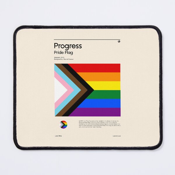 Item preview, Progress Pride Flag (Pride flag poster) designed and sold by RabbitK.