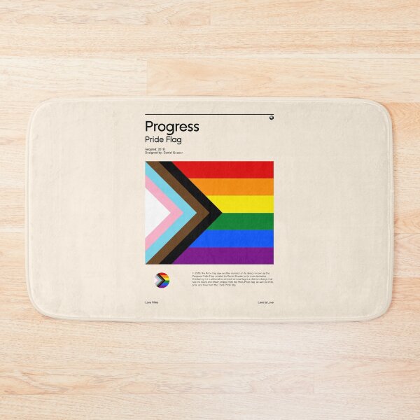 Item preview, Progress Pride Flag (Pride flag poster) designed and sold by RabbitK.