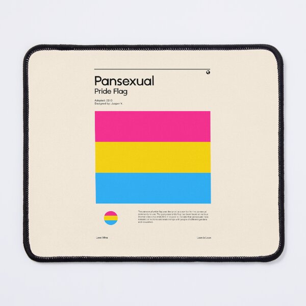 Item preview, Pansexual Pride Flag (Pride flag poster) designed and sold by RabbitK.