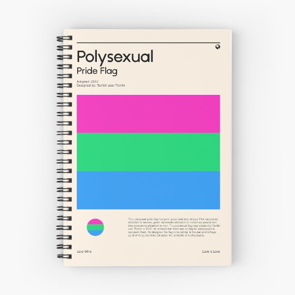 Item preview, Polysexual Pride Flag (Pride flag poster) designed and sold by RabbitK.