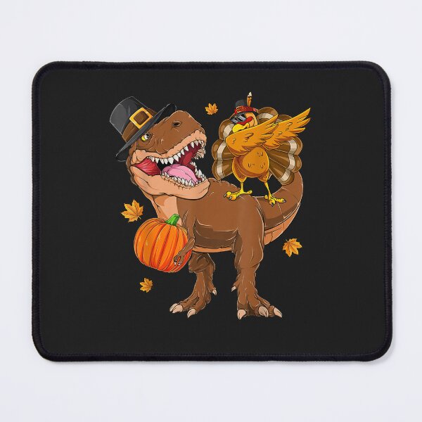 Item preview, Dinosaur Thanksgiving Day Turkey Saurus T rex Turkey Pilgrim designed and sold by William Parker.