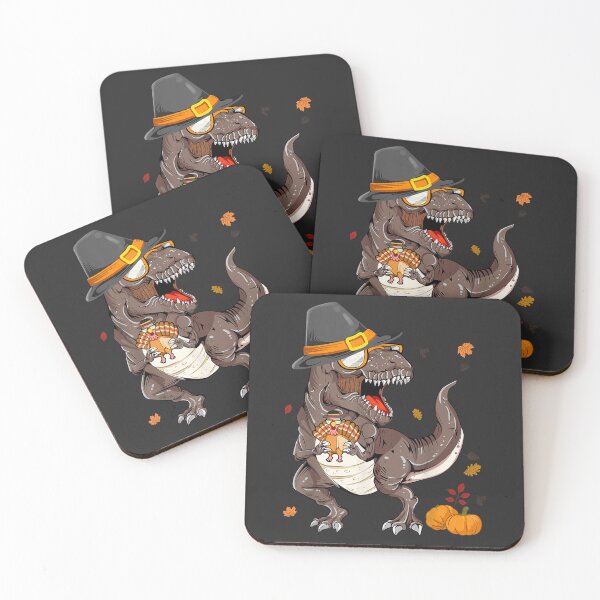 Item preview, Dinosaur Thanksgiving Pilgrim T rex Turkey Boys Men Funny designed and sold by William Parker.