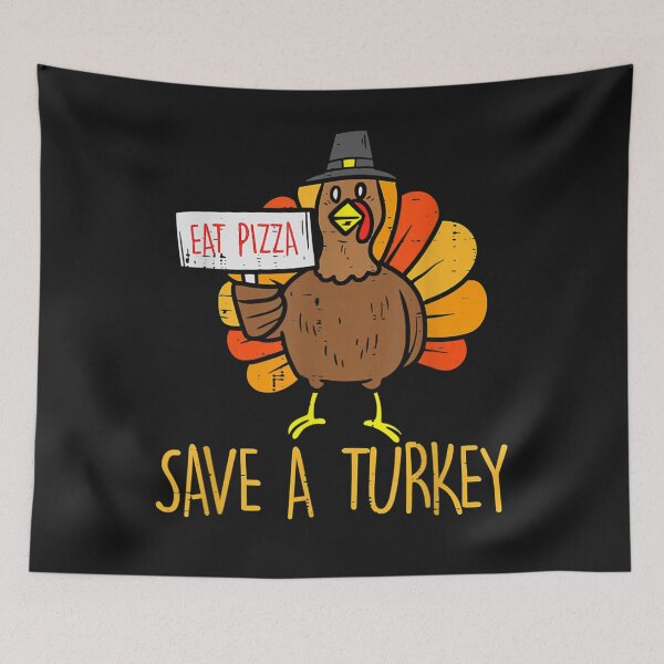 Item preview, Eat Pizza Save A Turkey Thanksgiving 2022 Men Women Kids designed and sold by William Parker.