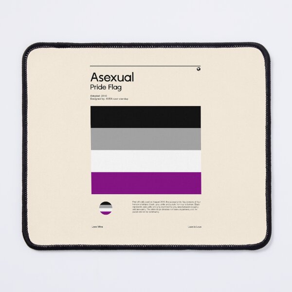 Item preview, Asexual Pride Flag (Pride flag poster) designed and sold by RabbitK.