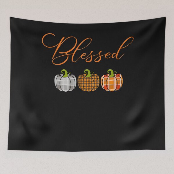 Item preview, Fall Plaid Pumpkin Blessed women tee Thanksgiving Be Blessed designed and sold by William Parker.