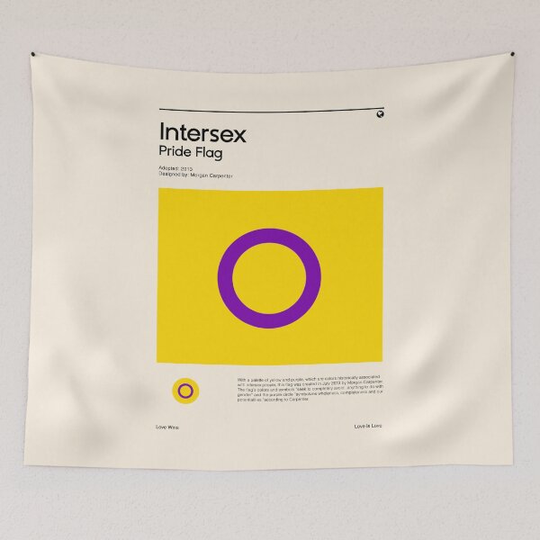Item preview, Intersex Pride Flag (Pride flag poster) designed and sold by RabbitK.