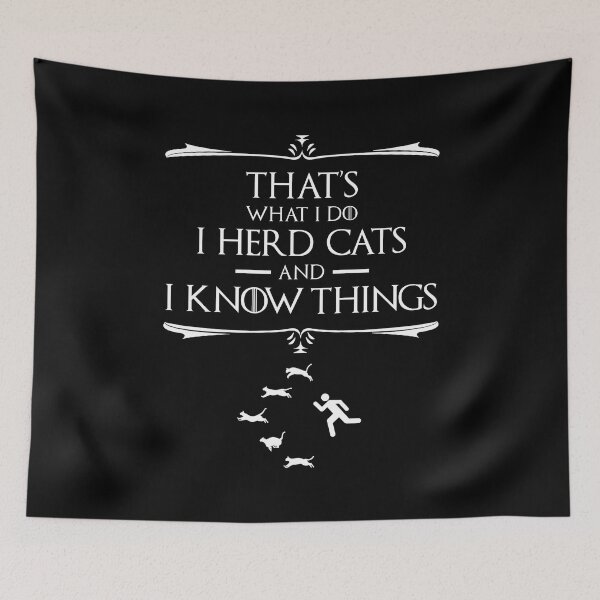 Item preview, That's What I Do - I Herd Cats And I Know Things designed and sold by Cat Lady Designs.