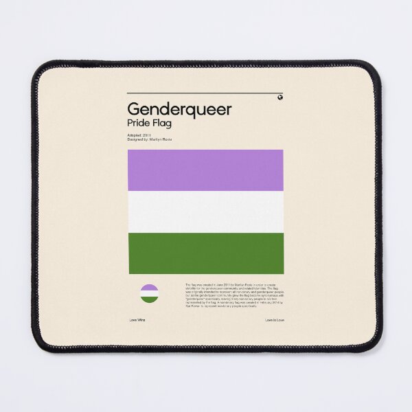 Item preview, Genderqueer Pride Flag (Pride flag poster) designed and sold by RabbitK.