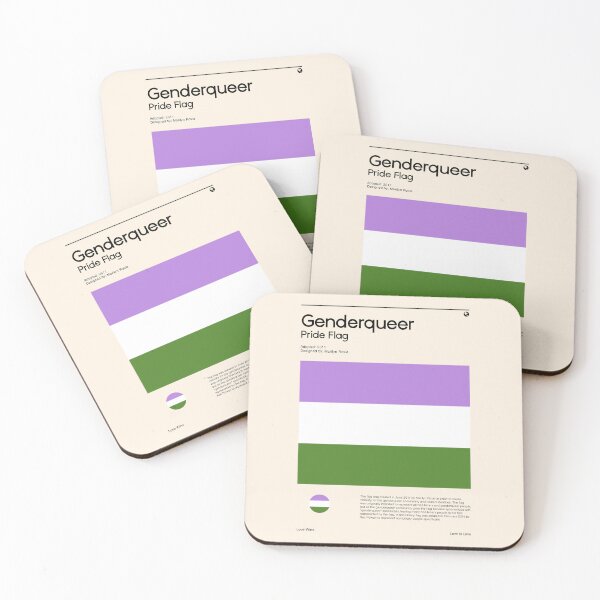 Item preview, Genderqueer Pride Flag (Pride flag poster) designed and sold by RabbitK.