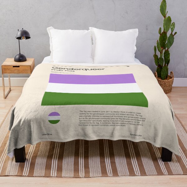 Item preview, Genderqueer Pride Flag (Pride flag poster) designed and sold by RabbitK.