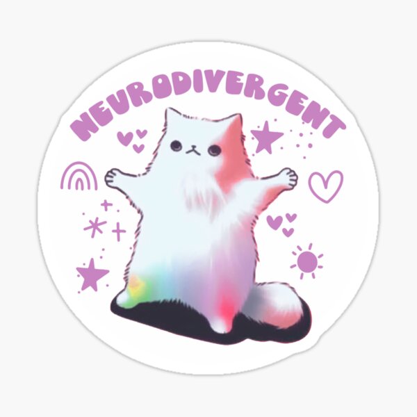 Aperçu de l'œuvre Chat neurodivergent créée et vendue par Cantsleepcafe.
