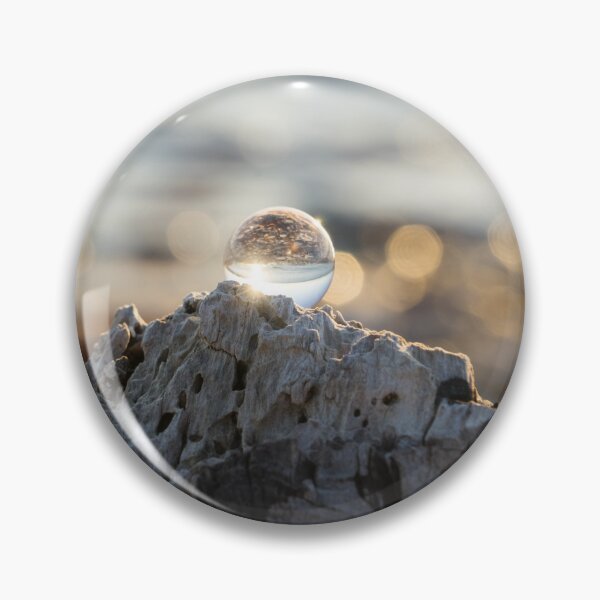 Item preview, Crystal Ball on a Driftwood Pedestal at the Beach - Take Two designed and sold by Georgia Mizuleva.