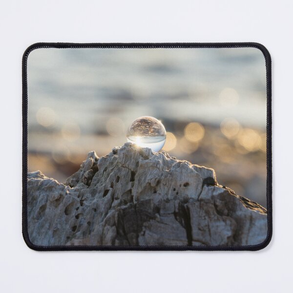 Item preview, Crystal Ball on a Driftwood Pedestal at the Beach - Take Two designed and sold by Georgia Mizuleva.