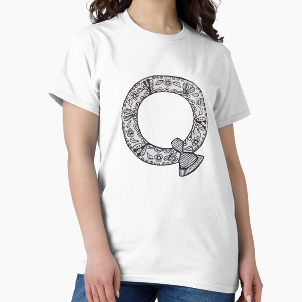 Item preview, Letter Q Alphabet Zentangle Ruby designed and sold by kreative-kay.