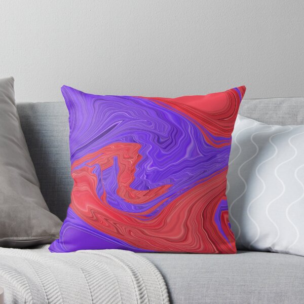 Item preview, Red and Purple Spiral Waves Abstract Art Design designed and sold by adriturner.