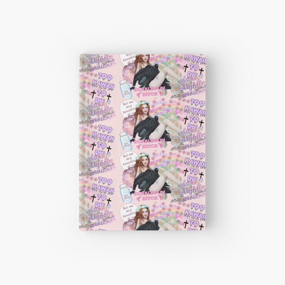 Jinkx Monsoon Ironic Pastel Goth Wallpaper Hardcover Journal By