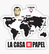 La casa de Papel Money Heist Sticker