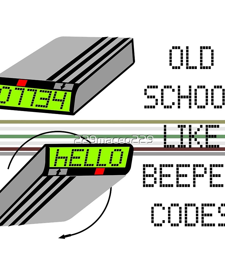Old School Beeper Codes Ipad Case Skin By 229maceo229 Redbubble