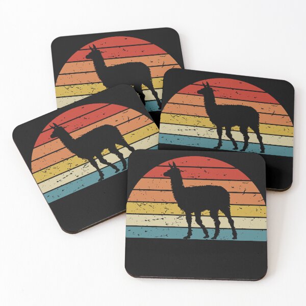 Item preview, Alpaca Llama Silhouette Vintage Sunset Old School designed and sold by Yellowriversss.