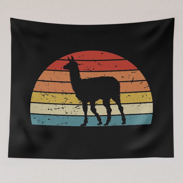 Item preview, Alpaca Llama Silhouette Vintage Sunset Old School designed and sold by Yellowriversss.